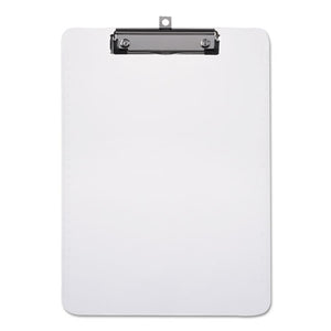 Plastic Clipboard With Low Profile Clip 1-2" Capacity, Holds 8 1-2 X 11, Clear