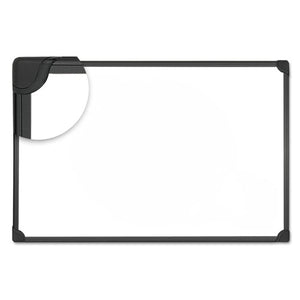 Design Series Magnetic Steel Dry Erase Board, 24 X 18, White, Black Frame