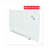 Frameless Magnetic Glass Marker Board, 36" X 24", White