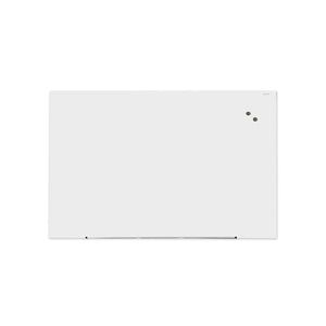 Frameless Magnetic Glass Marker Board, 72" X 48", White