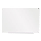 Frameless Glass Marker Board, 48" X 36", White