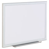 Dry-erase Board, Melamine, 96 X 48, White, Oak-finished Frame
