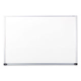 Dry Erase Board, Melamine, 36 X 24, Satin-finished Aluminum Frame