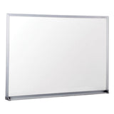 Dry Erase Board, Melamine, 48 X 36, Satin-finished Aluminum Frame