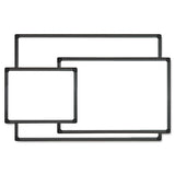 Dry Erase Board, Melamine, 24 X 18, Black Frame