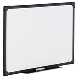 Dry Erase Board, Melamine, 24 X 18, Black Frame