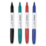 Pen Style Dry Erase Marker, Fine Bullet Tip, Assorted Colors, 4-set