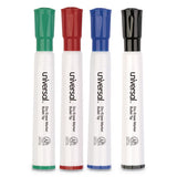 Dry Erase Marker, Medium Bullet Tip, Assorted Colors, 4-set