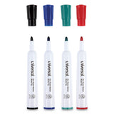 Dry Erase Marker, Medium Bullet Tip, Assorted Colors, 4-set
