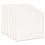 Lap-learning Dry-erase Board, 11 3-4" X 8 3-4", White, 6-pack