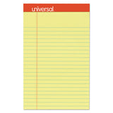 Perforated Ruled Writing Pads, Narrow Rule, 5 X 8, Canary, 50 Sheets, Dozen