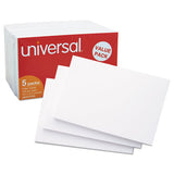 Unruled Index Cards, 3 X 5, White, 500-pack