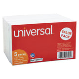Unruled Index Cards, 3 X 5, White, 500-pack