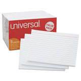 Ruled Index Cards, 3 X 5, White, 500-pack