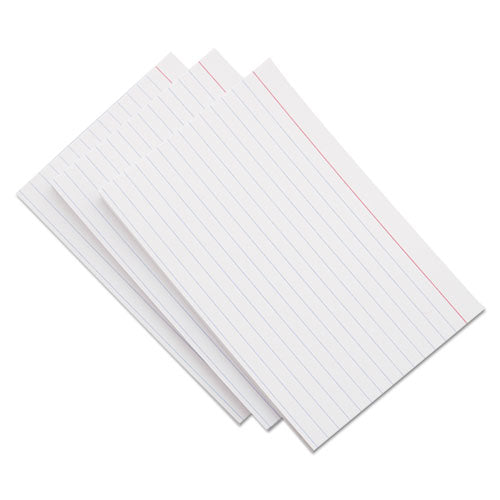 Ruled Index Cards, 3 X 5, White, 500-pack