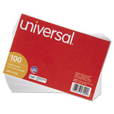 Unruled Index Cards, 4 X 6, White, 100-pack