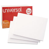 Unruled Index Cards, 5 X 8, White, 500-pack
