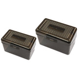 Plastic Index Card Boxes, 3" X 5", Translucent Black