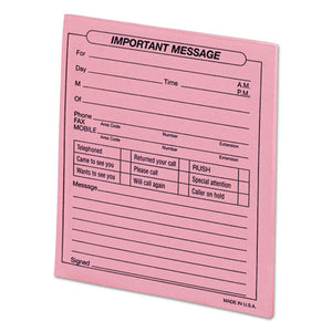 Important Message Pink Pads, 4.25 X 5.5, 50-pad, Dozen