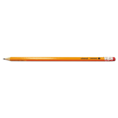 #2 Pre-sharpened Woodcase Pencil, Hb (#2), Black Lead, Yellow Barrel, 72-pack