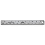 Stainless Steel Ruler, Standard-metric, 6"