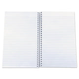 Wirebound Notebook, 3 Subjects, Medium-college Rule, Black Cover, 9.5 X 6, 120 Sheets