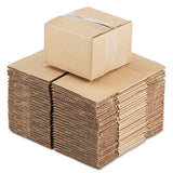 Fixed-depth Corrugated Shipping Boxes, Regular Slotted Container (rsc), 6" X 6" X 4", Brown Kraft, 25-bundle