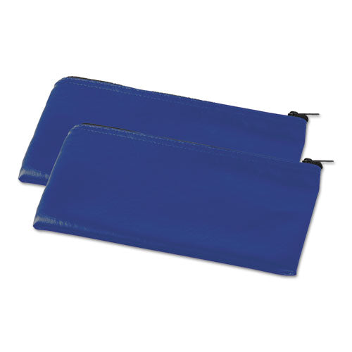 Zippered Wallets-cases, 11 X 6, Blue, 2 Per Pack