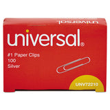 Paper Clips, Small (no. 1), Silver, 100 Clips-box, 10 Boxes-pack