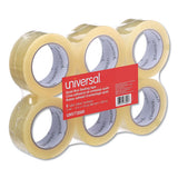 Quiet Tape Box Sealing Tape, 3" Core, 1.88" X 110 Yds, Clear, 6-pack