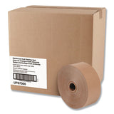 Glass-fiber Reinforced Gummed Kraft Sealing Tape, 3" Core, 3" X 375 Ft, Brown, 8-carton