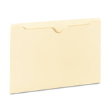 Deluxe Manila File Jackets With Reinforced Tabs, Straight Tab, Letter Size, Manila, 100-box