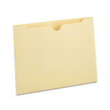 Deluxe Manila File Jackets With Reinforced Tabs, Straight Tab, Legal Size, Manila, 50-box