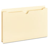 Deluxe Manila File Jackets With Reinforced Tabs, Straight Tab, Legal Size, Manila, 50-box
