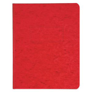 Pressboard Report Cover, Prong Clip, Letter, 3" Capacity, Executive Red