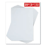 Laminating Pouches, 3 Mil, 18" X 12", Matte Clear, 25-pack