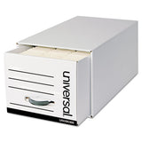 Heavy-duty Storage Drawers, Letter Files, 14" X 25.5" X 11.5", White, 6-carton