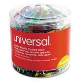 Plastic-coated Paper Clips, Jumbo, Assorted Colors, 250-pack