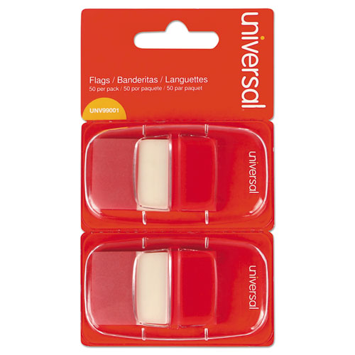 Page Flags, Red, 2 Dispensers Of 50 Flags-pack