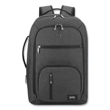 Grand Travel Tsa Backpack, 17.3”, 11.88 X 7 X 19, Dark Gray