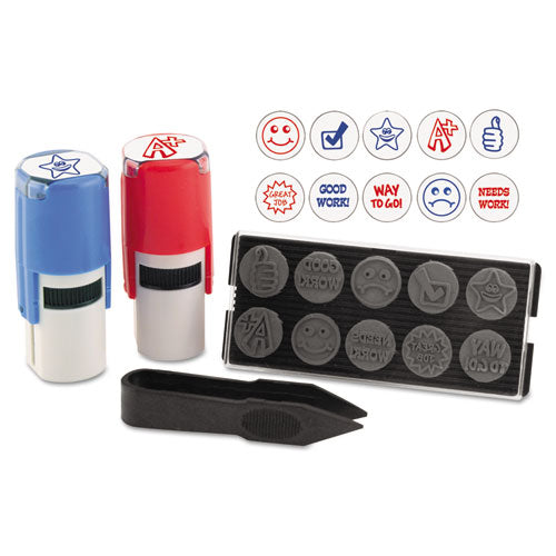 Stamp-ever Stamp, Self-inking With 10 Dies, 5-8