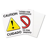 Floor Tent Sign, Doublesided, Plastic, 10 1-2" X 25 1-2", Yellow