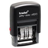 Trodat Economy Stamp, Dater, Self-inking, 1 5-8 X 1, Blue-red