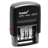 Trodat Economy Stamp, Dater, Self-inking, 1 5-8 X 3-8, Black
