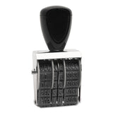 Rubber Stamp, Dater, Conventional, Type Size 1 1-2