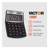 1000 Minidesk Calculator, Solar-battery, 8-digit Lcd