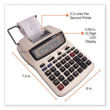 1208-2 Two-color Compact Printing Calculator, Black-red Print, 2.3 Lines-sec