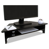 Dc050 High Rise Collection Monitor Stand, 27" X 11.5" X 6.5" To 7.5", Black, Supports 40 Lbs