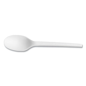 White Cpla Cutlery, Spoon, 1,000/carton