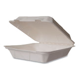 Nourish Molded Fiber Takeout Containers, 5 X 9 X 2, White, Sugarcane, 200/carton